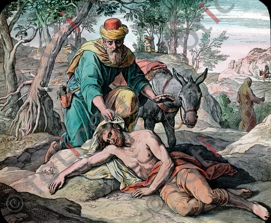 Der barmherzige Samariter | The Good Samarither  - Foto foticon-simon-043-031.jpg | foticon.de - Bilddatenbank für Motive aus Geschichte und Kultur